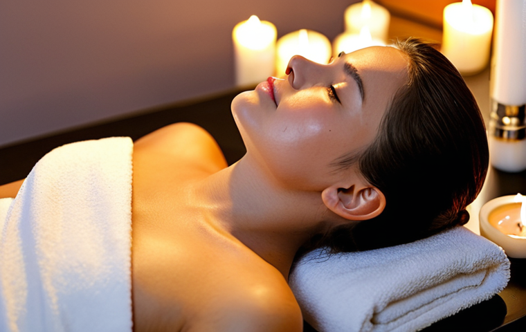 Relaxing Mini Facial**

"A serene spa setting, soft lighting, a fully clothed woman lying on a treatment table receiving a gentle facial application with a fan brush, appropriate attire, safe for work, perfect anatomy, natural proportions, focus on relaxation, candles, and a calming atmosphere, modest setting, professional photography, high quality."

**