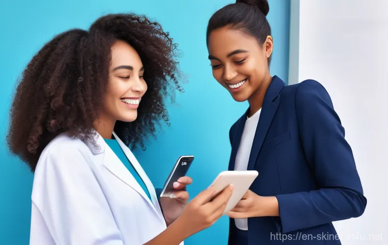 피부관리사의 클리닉 개업 준비 사례 - **Prompt:** A close-up, yet respectful, view of a highly skilled esthetician gently applying a nouri...