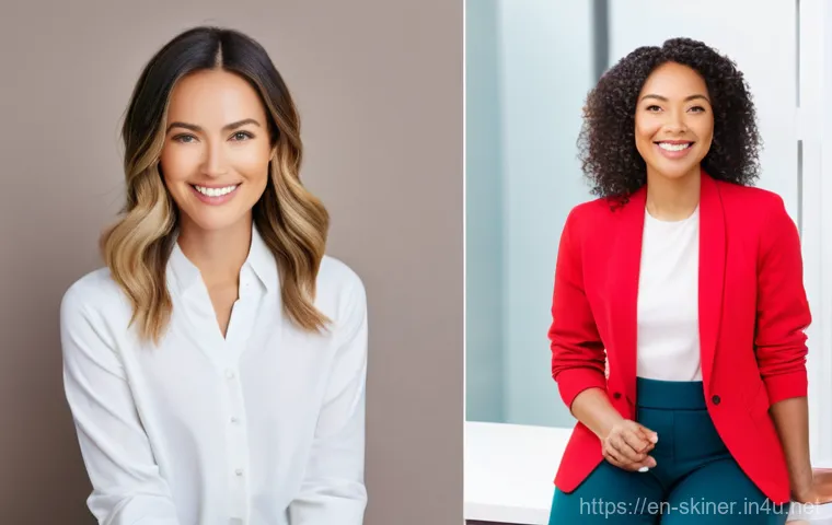 피부관리사로서의 자기계발 팁 - **Prompt:** A warm and empathetic male esthetician, in his 40s, wearing a smart casual blazer over a...