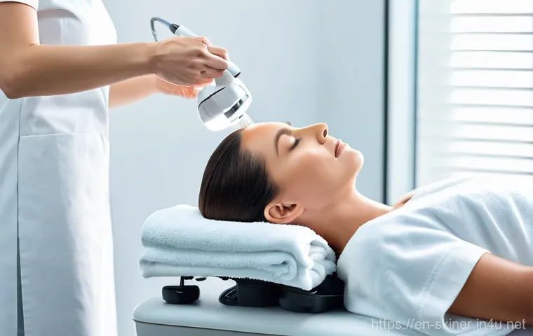 피부관리사의 필수 서적 추천 - The Science of Radiant Skin**

"A highly focused esthetician, dressed in a professional, modern lab ...