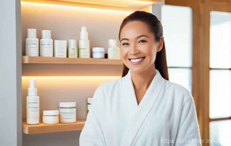 피부관리사 직업의 장점과 단점 - **Prompt 1: Seeing Confidence Bloom**
    "A heartwarming scene inside a brightly lit, modern esthet...