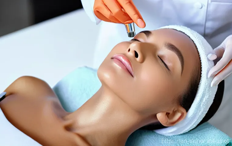 피부관리사 직업의 장점과 단점 - **Prompt 1: Seeing Confidence Bloom**
    "A heartwarming scene inside a brightly lit, modern esthet...