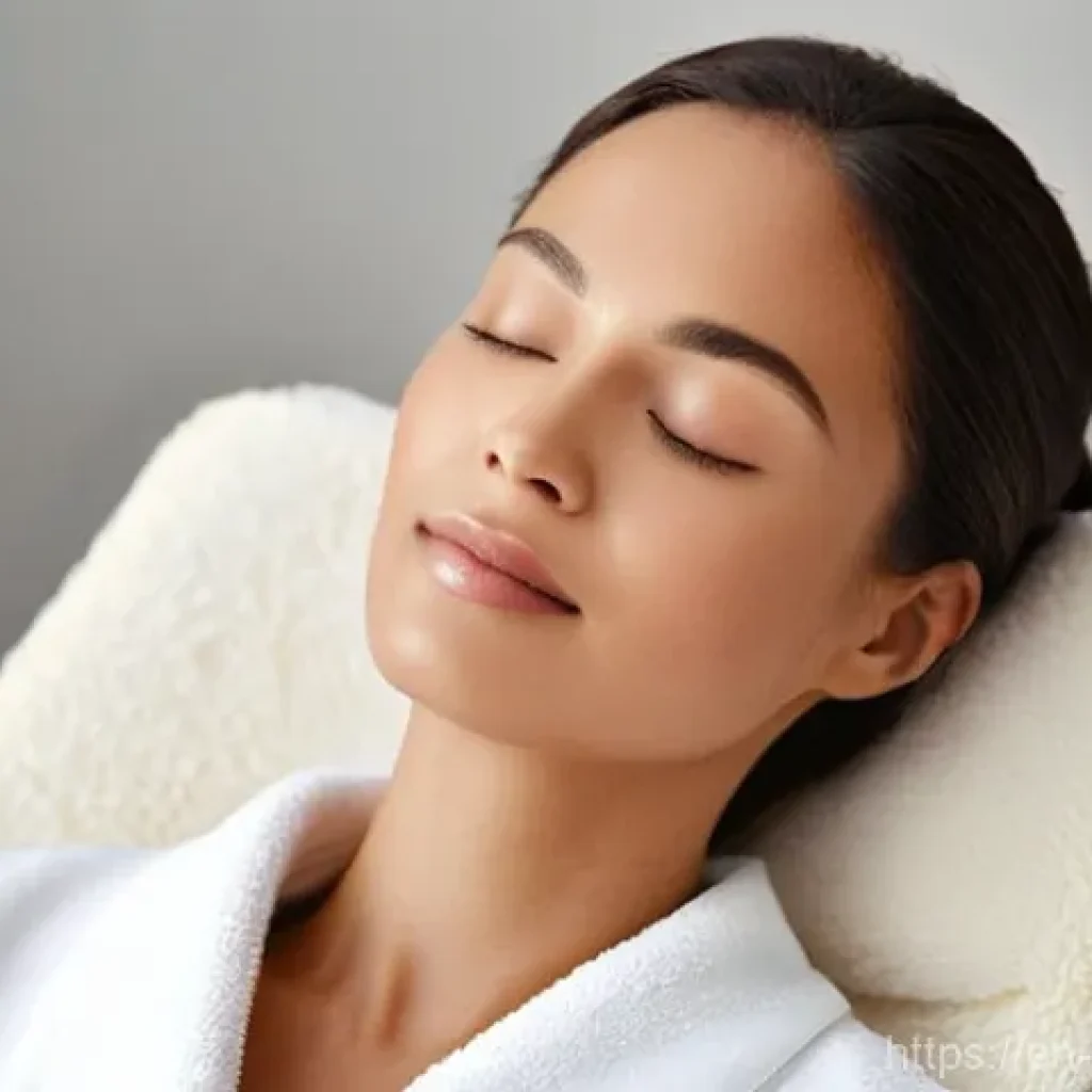 피부관리사의 성공적인 연봉 협상 전략 - **Prompt:** A serene and luxurious skincare treatment room. A female skincare specialist, in her lat...