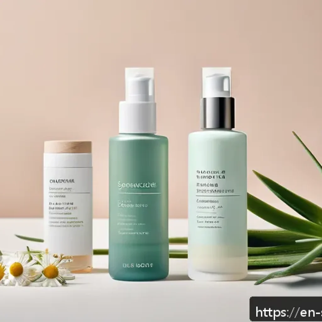 피부관리 이론 핵심 정리 - A modern, clean skincare vanity setup featuring a variety of skincare products neatly arranged by sk...