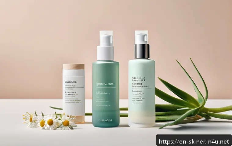 피부관리 이론 핵심 정리 - A modern, clean skincare vanity setup featuring a variety of skincare products neatly arranged by sk...