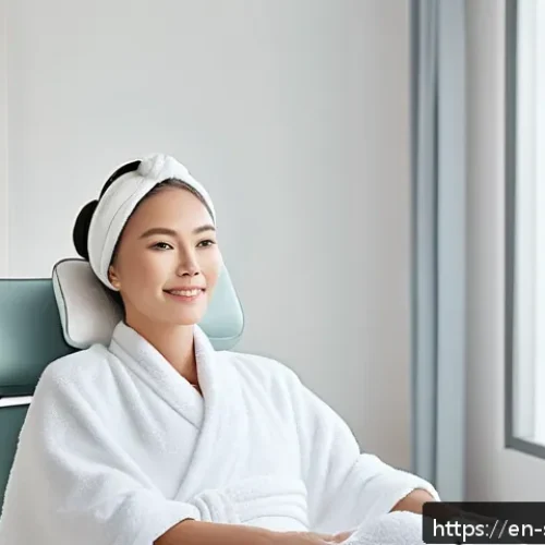 피부관리사 경력 개발 계획 세우기 - A professional esthetician in a modern, bright skincare studio gently performing a facial treatment ...